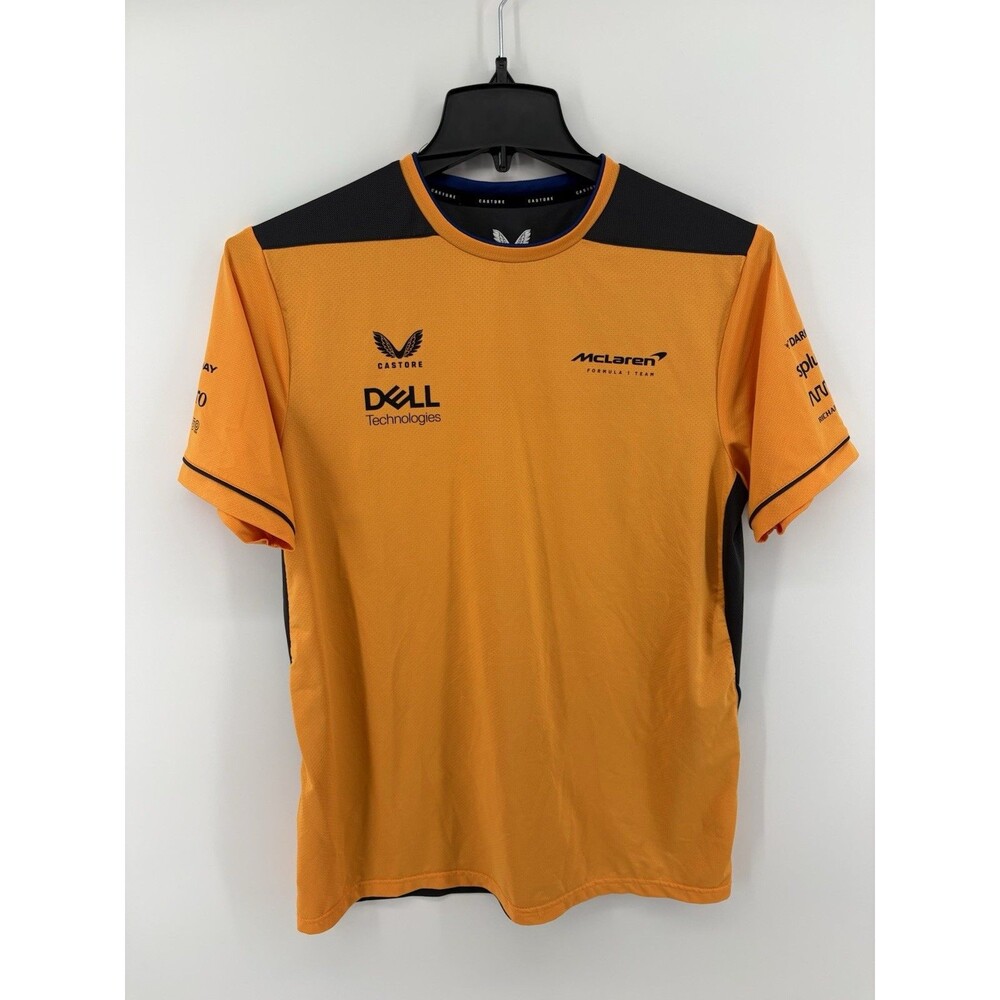 Castore McLaren Formula 1 Team Short Sleeve T-Shirt Orange/Black Size M
